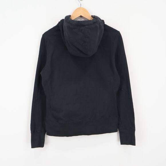 American Giant Women's Classic Full Zip Cotton Hoodie Black Size Medium - Picture 4 of 6